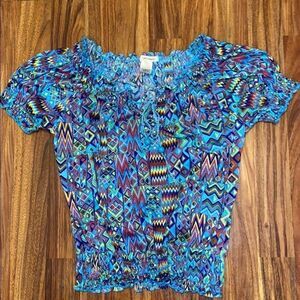 Self Esteem Y2K Crop Top Multi Colored Womens